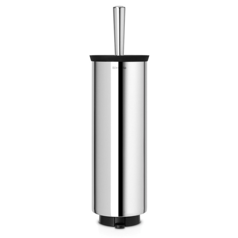 Perie de toaletă Brabantia Profile 90300285, 43 cm, Perie complet acoperită, Montabil pe perete, Inox/mat