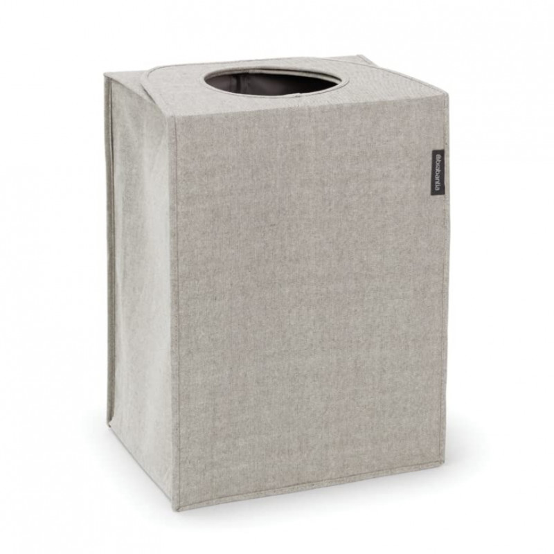 Cos de rufe Brabantia 1001093, 55 L, Fund solid si detasabil, Manere magnetice, Gri