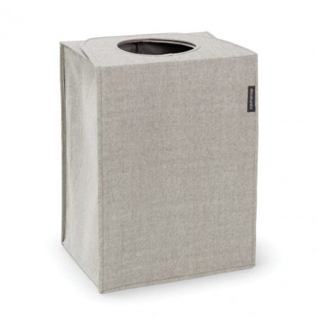 Cos de rufe Brabantia 1001093, 55 L, Fund solid si detasabil, Manere magnetice, Gri