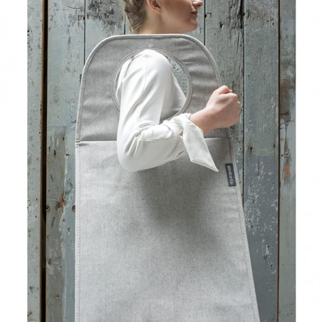 Cos de rufe Brabantia 1001093, 55 L, Fund solid si detasabil, Manere magnetice, Gri