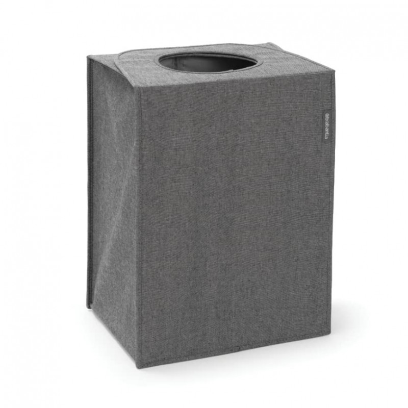 Cos de rufe Brabantia 1001094, 55 L, Fund solid si detasabil, Manere magnetice, Negru