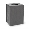 Cos de rufe Brabantia 1001094, 55 L, Fund solid si detasabil, Manere magnetice, Negru