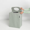 Cos de rufe Brabantia 1001095, 55 L, Fund solid si detasabil, Manere magnetice, Verde
