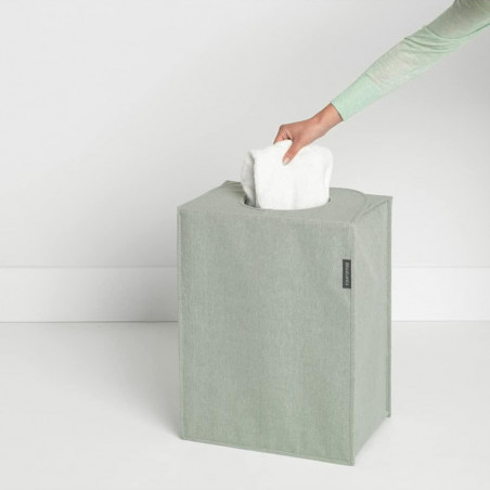 Cos de rufe Brabantia 1001095, 55 L, Fund solid si detasabil, Manere magnetice, Verde