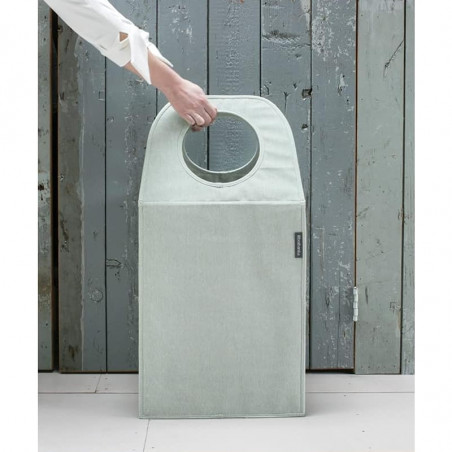 Cos de rufe Brabantia 1001095, 55 L, Fund solid si detasabil, Manere magnetice, Verde