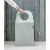 Cos de rufe Brabantia 1001095, 55 L, Fund solid si detasabil, Manere magnetice, Verde