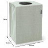 Cos de rufe Brabantia 1001095, 55 L, Fund solid si detasabil, Manere magnetice, Verde