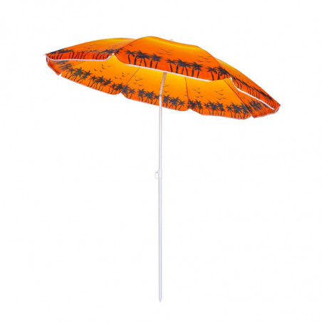 Umbrela de plaja Muhler U5037 651449, 180x180 cm, Fara suport, Brat rabatabil, 8 spițe, Multicolor