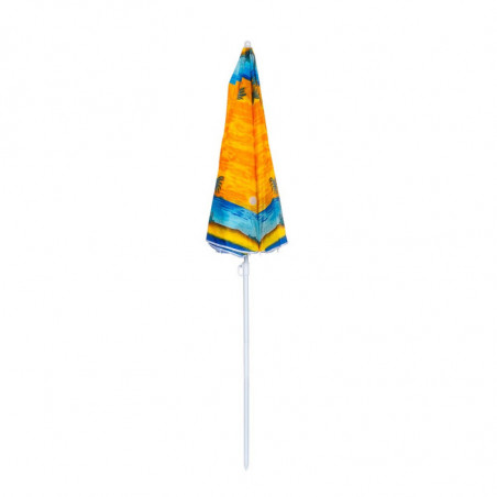 Umbrela de plaja Muhler U5037 651449, 180x180 cm, Fara suport, Brat rabatabil, 8 spițe, Multicolor