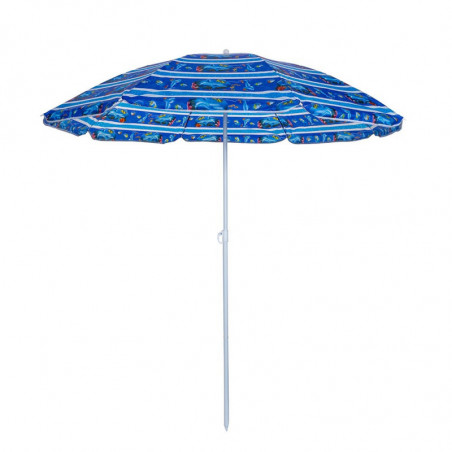 Umbrela de plaja Muhler U5037 651449, 180x180 cm, Fara suport, Brat rabatabil, 8 spițe, Multicolor
