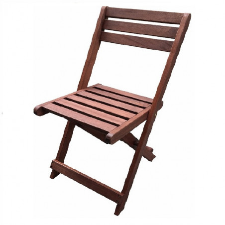 Set de grădină Kreta Muhler Meranti 1001746, 3 piese, Lemn Meranti/Shorea, Pliabil, Roșu-maro
