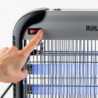 Lampa UVA pentru insecte Muhler MIK-60 1003953, 30W, 60 m², Sigura pentru oameni si animale, Tava detasabila, Negru/gri
