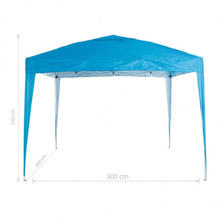 Cort pliabil Muhler 1006066, 3x3 m, 2.4 m inaltime, POP UP, Albastru