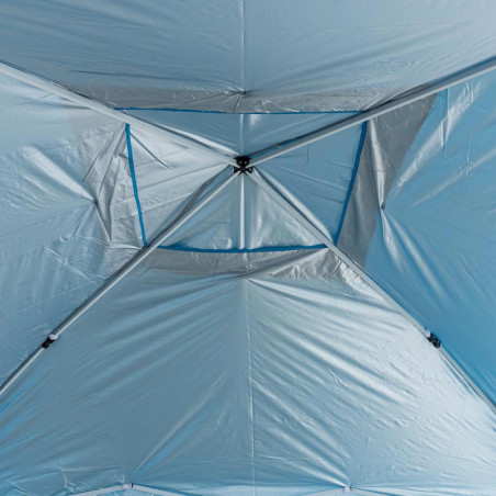 Cort pliabil Muhler 1006066, 3x3 m, 2.4 m inaltime, POP UP, Albastru