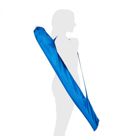 Umbrela de plaja MUHLER 2119 1008628, Ø160 cm, 195 cm inaltime, 8 spite, Protectie UV UPF 50+, Brat detasabil, Albastru