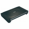 Gratar electric cu capac Rosberg R51015M, 1800W, 35x22 cm, 12 nervuri tubulare, Tava pentru grasime, Negru