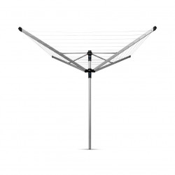Suport de uscare Brabantia Lift-O-Matic Advance 90300253, 50 m, înălțime reglabilă, ancoră pentru beton, husă, sac cu agrafe, rezistent la coroziune, oțel inoxidabil