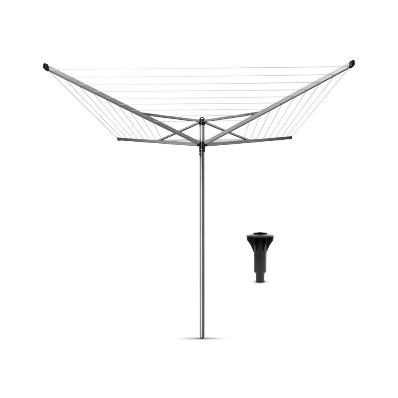 Brabantia TopSpinner spațiu exterior 90300261, 40 m, Ancorare beton, Rezistent la coroziune, Inox