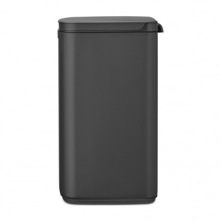 Cos de rufe Brabantia Bo Small 1006635, 12 L, Deschidere silentioasa si lina, Baza antiderapanta, Negru