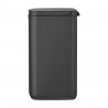 Cos de rufe Brabantia Bo Small 1006635, 12 L, Deschidere silentioasa si lina, Baza antiderapanta, Negru