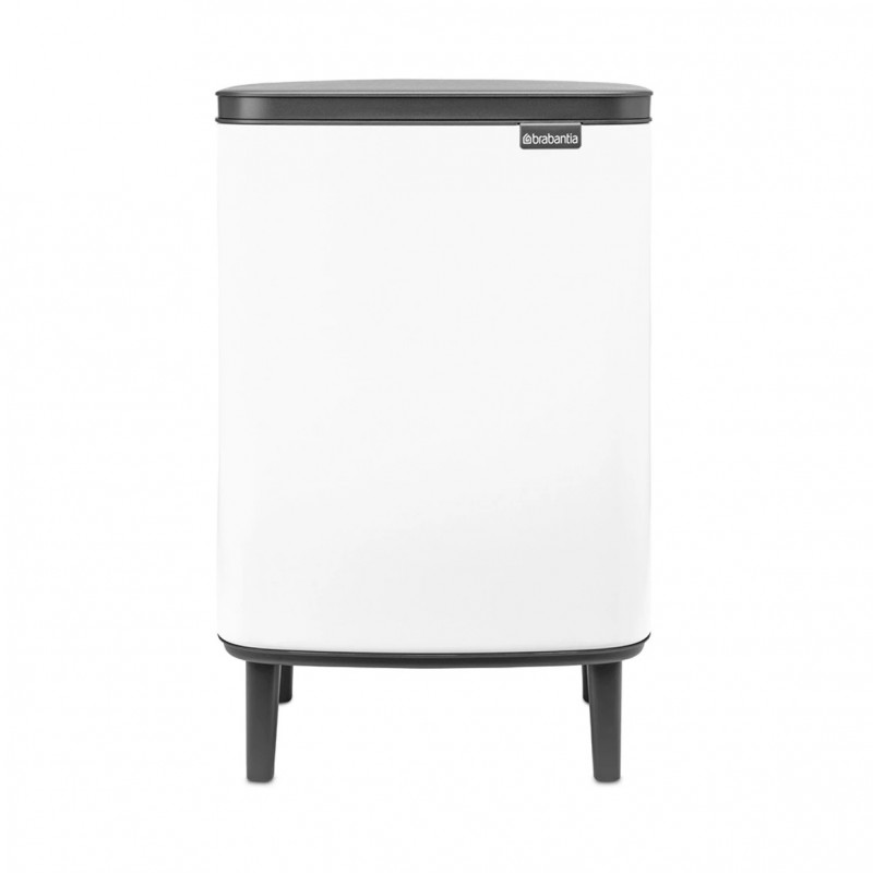 Cos de gunoi Brabantia Bo Small Hi 1006647, 12 L, Deschidere lina si silentioasa, Baza antiderapanta, Alb