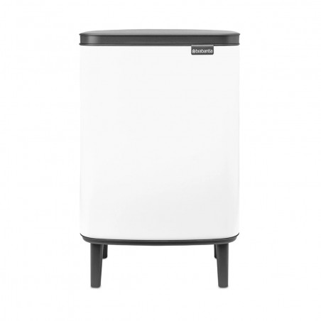 Cos de gunoi Brabantia Bo Small Hi 1006647, 12 L, Deschidere lina si silentioasa, Baza antiderapanta, Alb