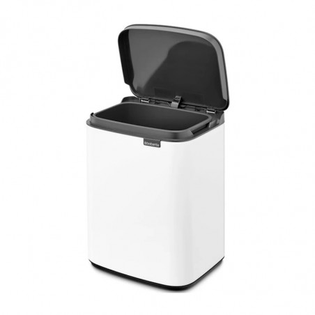 Cos de gunoi Brabantia Bo Small 1006621, 4 L, Deschidere lina si silentioasa, Baza antiderapanta, Alb