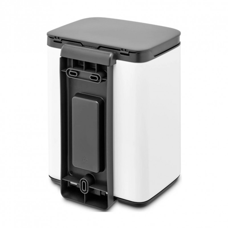 Cos de gunoi Brabantia Bo Small 1006621, 4 L, Deschidere lina si silentioasa, Baza antiderapanta, Alb