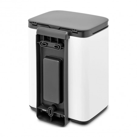 Cos de gunoi Brabantia Bo Small 1006621, 4 L, Deschidere lina si silentioasa, Baza antiderapanta, Alb