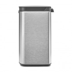 Cos de gunoi Brabantia Bo Small 1006625, 4 L, Deschidere lina si silentioasa, Baza antiderapanta, Rezistent la amprente, Inox/Mat