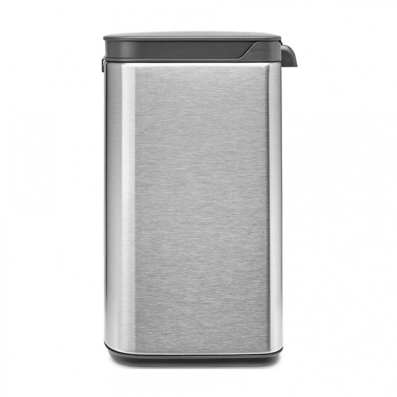 Cos de gunoi Brabantia Bo Small 1006625, 4 L, Deschidere lina si silentioasa, Baza antiderapanta, Rezistent la amprente, Inox/Mat