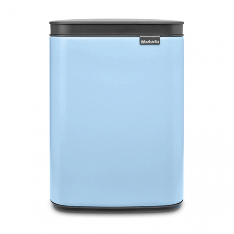 Cos de gunoi Brabantia Bo Small 1006626, 4 L, Deschidere lina si silentioasa, Baza antiderapanta, Albastru deschis