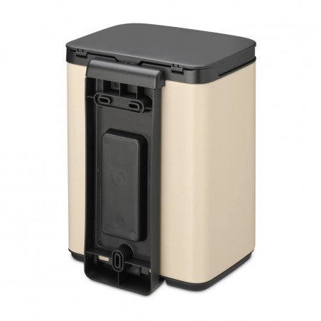 Cos de gunoi Brabantia Bo Small 1008865, 4 L, Deschidere lina si silentioasa, Baza antiderapanta, Bej