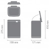 Cos de gunoi Brabantia Bo Small 1008865, 4 L, Deschidere lina si silentioasa, Baza antiderapanta, Bej