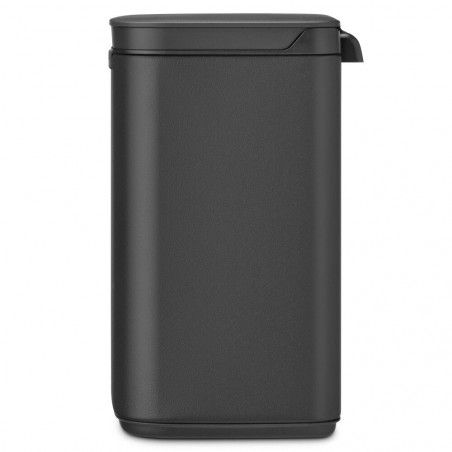 Cos de gunoi Brabantia Bo Small 1008866, 4 L, Deschidere lina si silentioasa, Baza antiderapanta, Acoperire minerala, Gri inchis
