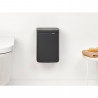 Cos de gunoi Brabantia Bo Small 1008866, 4 L, Deschidere lina si silentioasa, Baza antiderapanta, Acoperire minerala, Gri inchis