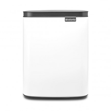 Cos de gunoi Brabantia Bo Small 1006627, 7 L, Deschidere lina si silentioasa, Baza antiderapanta, Alb
