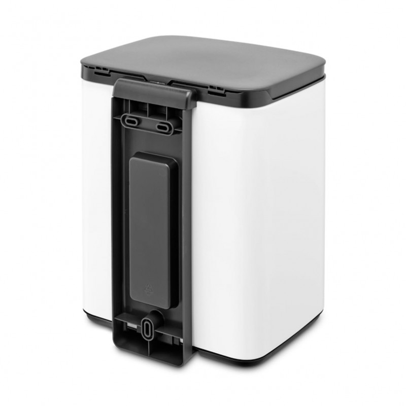 Cos de gunoi Brabantia Bo Small 1006627, 7 L, Deschidere lina si silentioasa, Baza antiderapanta, Alb