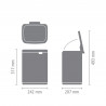 Cos de gunoi Brabantia Bo Small 1006627, 7 L, Deschidere lina si silentioasa, Baza antiderapanta, Alb
