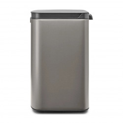 Cos de gunoi Brabantia Bo Small 1006628, 7 L, Deschidere lina si silentioasa, Baza antiderapanta, Gri