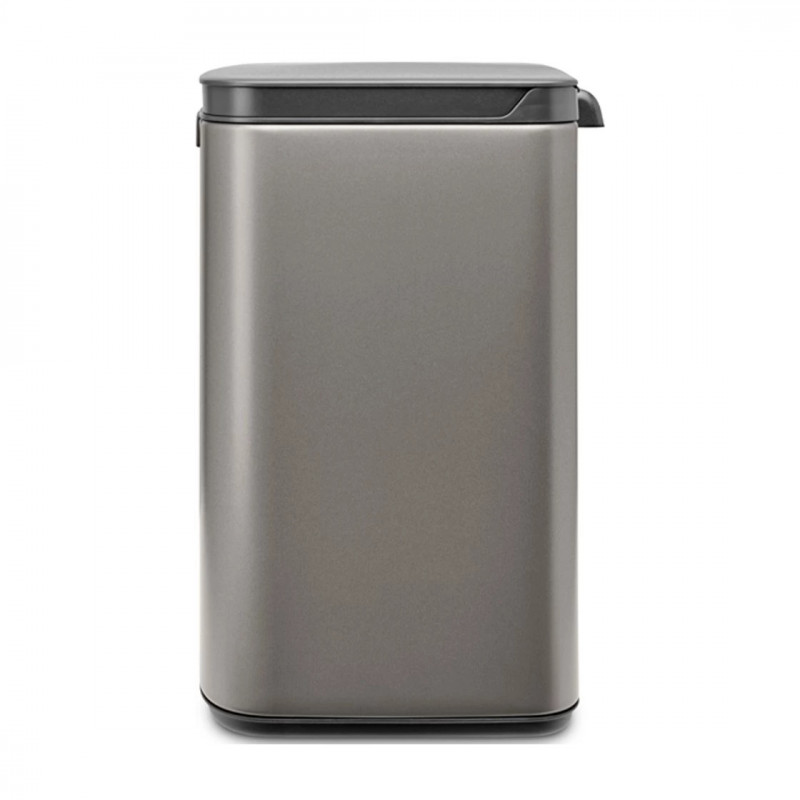 Cos de gunoi Brabantia Bo Small 1006628, 7 L, Deschidere lina si silentioasa, Baza antiderapanta, Gri