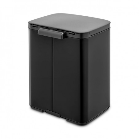 Cos de gunoi Brabantia Bo Small 1006629, 7 L, Deschidere lina si silentioasa, Baza antiderapanta, Negru