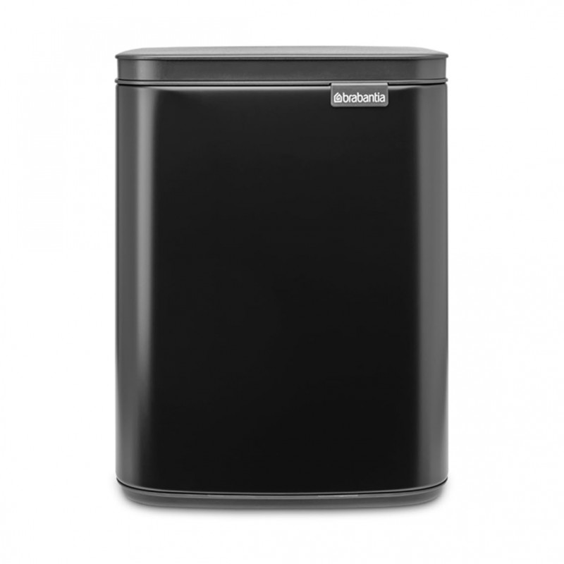 Cos de gunoi Brabantia Bo Small 1006629, 7 L, Deschidere lina si silentioasa, Baza antiderapanta, Negru