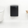 Cos de gunoi Brabantia Bo Small 1006629, 7 L, Deschidere lina si silentioasa, Baza antiderapanta, Negru