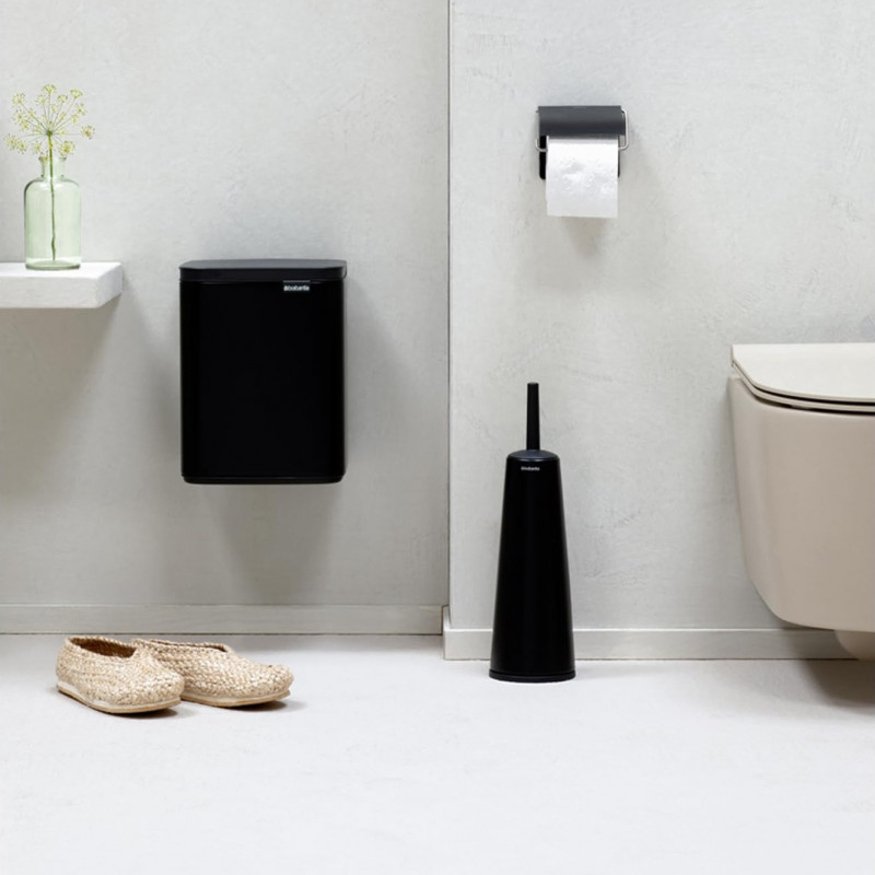 Cos de gunoi Brabantia Bo Small 1006629, 7 L, Deschidere lina si silentioasa, Baza antiderapanta, Negru