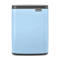 Cos de gunoi Brabantia Bo Small 1006631, 7 L, Deschidere lina si silențioasa, Baza antiderapanta, Albastru deschis