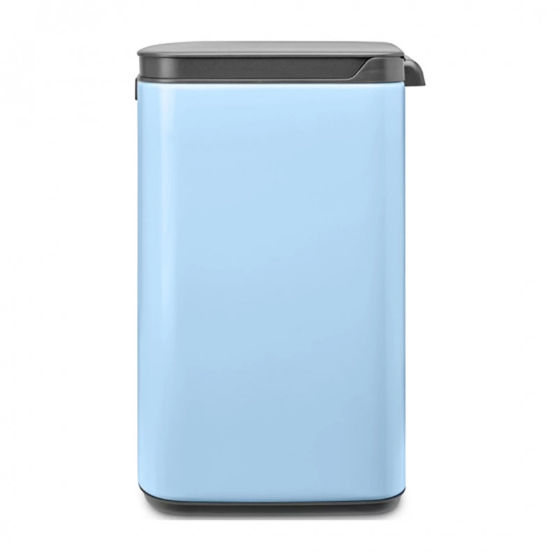 Cos de gunoi Brabantia Bo Small 1006631, 7 L, Deschidere lina si silențioasa, Baza antiderapanta, Albastru deschis