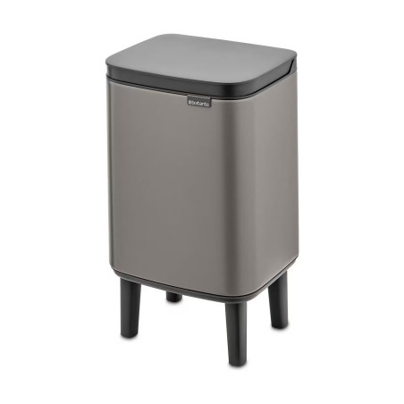 Cos de gunoi Brabantia Bo Small Hi 1006640, 4 L, Ridicat, Deschidere lina si silentioasa, Baza antiderapanta, Gri