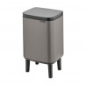 Cos de gunoi Brabantia Bo Small Hi 1006640, 4 L, Ridicat, Deschidere lina si silentioasa, Baza antiderapanta, Gri