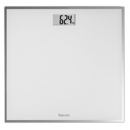 Beurer GS 120 Kompakt, Până la 150 kg, LCD, Pornit/oprit automat, Cifre mari, Afișaj în așteptare, Alb